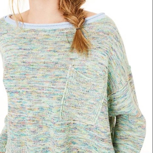 NEW Free People distressed space dye top - Picture 6 of 8